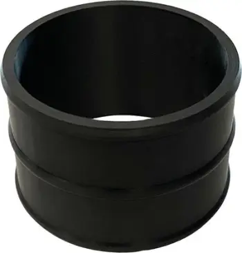 Adaptor plastik lidhës, 89mm, për tuba ajrimi, i bardhë