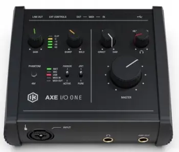 Ndërfaqe audio IK Multimedia AXE I/O One, USB, për kitarë dhe bas, e zezë