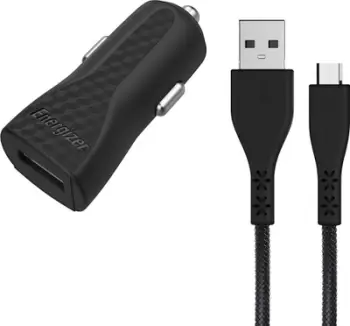 Karikues veture Energizer Hardcase, 1xUSB 1A, kabllo Micro USB 1.2m, i zi