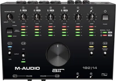 Ndërfaqe audio M-Audio AIR 192|14, USB, 8 hyrje, e zezë - 1