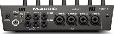 Ndërfaqe audio M-Audio AIR 192|14, USB, 8 hyrje, e zezë - 3