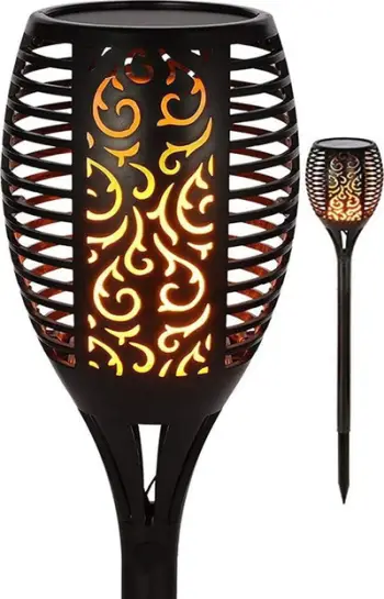 Fakël solare Saska Garden Solar Torch, 36 LED, efekt flake, e zezë