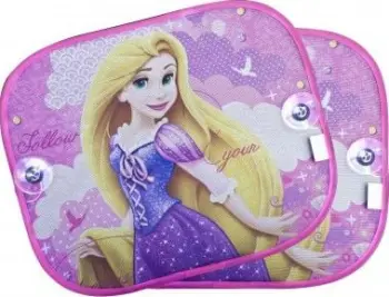 Perde dielli për makinë Zuma Kids Princesses, set 2 copë, princesha Disney, shumëngjyrëshe