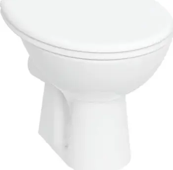 Set tualeti për fëmijë Bambini, WC qëndruese me dalje horizontale, ulëse tualeti, e bardhë