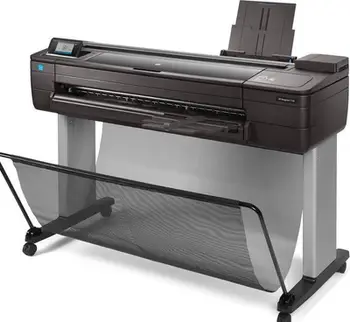 Printer madhformati HP DesignJet T730, 36", me ngjyra, gri e zezë