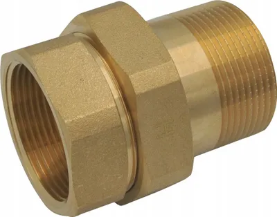 Lidhje e drejtë bronzi me vidë dhe O-ring, për ujë të pijshëm - 1