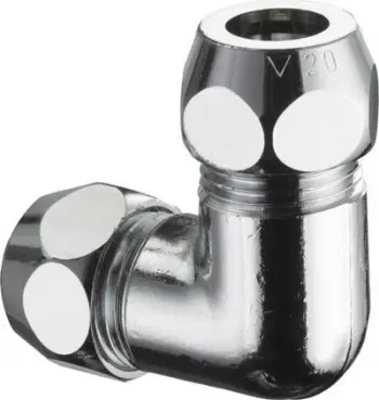 Lidhje e pjerrët dyshe Schell 064460699, 3/8"x3/8", D 10mm, krom