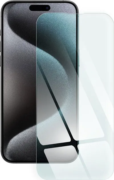 Stakll xhami i temperuar Blue Star për iPhone 15 Pro Max, 0.3mm, transparent - 1