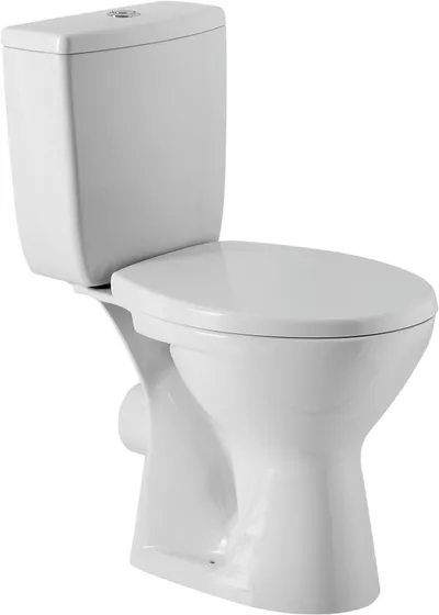 Set tualeti Cersanit Zenit Compact WC, ulëse PP antibakteriale, i bardhë - 1
