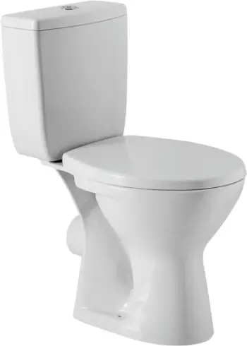 Set tualeti Cersanit Zenit Compact WC, ulëse PP antibakteriale, i bardhë