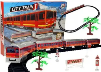 Set tren lodër Lean Sport Battery Powered, 33 pjesë, me bateri, shumëngjyrësh