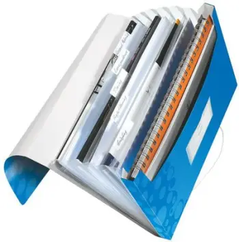 Dosje harmonikë Leitz, 6 ndarje, plastike, shumëngjyrëshe