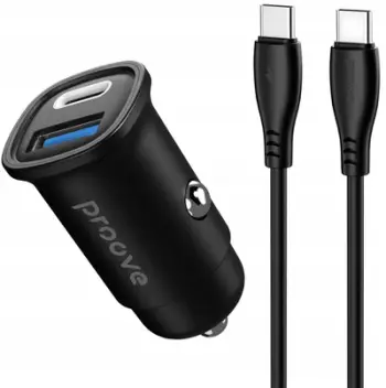 Karikues veture Proove FLASH CCFC30111202, 30W, USB-A dhe USB-C, me kabllo USB-C, i zi