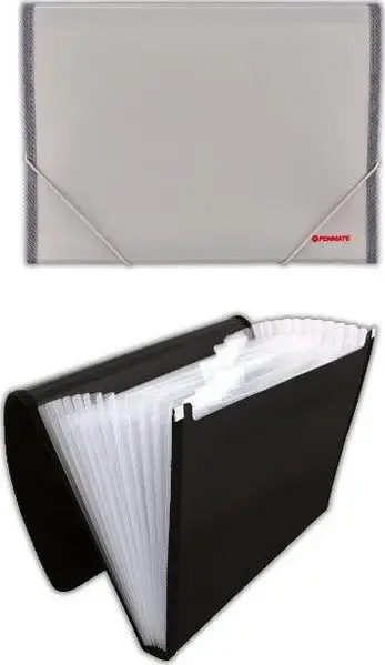 Dosje harmonike Penmate PP-4302, 12 ndarje A4, gri