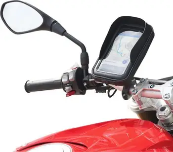Mbajtëse moto për smartphone Mobilis U.Fix, rezistente ndaj motit, sistem Securelock, e zezë