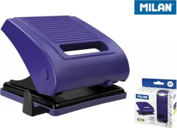 Perforator Milan Hole Punch, 15 fletë, me sistem sigurie, blu