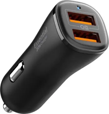 Karikues veture Spigen Essential EV302, 30W, 2x USB A, i zi
