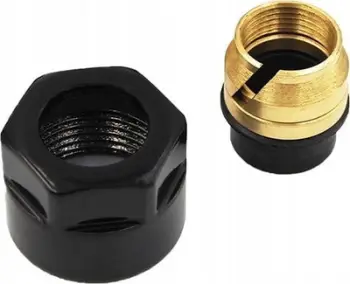 Adaptori kompresioni Varioterm CU FF 3/4 x 15x1, për tuba bakri 15 mm, i zi mat