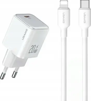 Adaptori rryme Usams US-CC183, 1x USB C, PD 20W, karikim i shpejtë