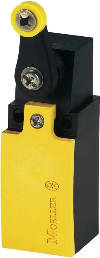 Ndërprerës limit Eaton LS-11S/RL 266117, 1NO 1NC, levë rrotulluese me rrotull plastike