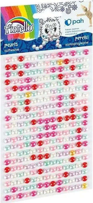 Perla dekorative ngjitëse Fiorello Self-Adhesive Pearls Mix, set miks, shumëngjyrëshe