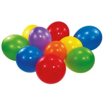 Set tullumbacesh me ngjyra ylberi, 10 copë, 18cm, shumëngjyrëshe