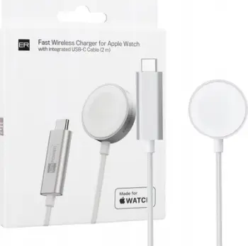 Karikues wireless magnetik ER MFW, 7.5W, për Apple Watch, i bardhë