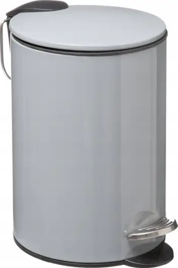 Kosh mbeturinash 5Five Softclose 3L, mekanizëm soft close, gri argjendtë