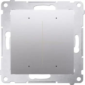 Buton inteligjent muri Kontakt-Simon Simon 54 GO DEK1W.01/43, WiFi, 230V, argjendi mat