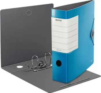 Dosje levër arkiv Leitz 180° Active Solid, A4, 82mm, blu e çelët