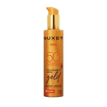 Vaj dielli Nuxe Sun Oil Gold, SPF 50, 150ml, ngjyrë ari