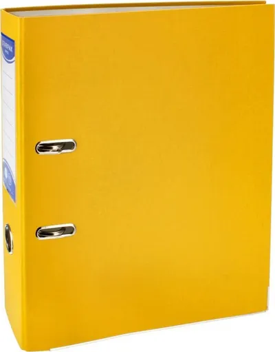 Dosje klasore Starpak Binder A4, shpinë 75mm, skaje metalike, e verdhë - 4