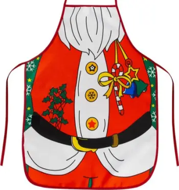 Përparëse kuzhine Ruhhy Santa Claus 22683, motiv festiv, shumëngjyrëshe