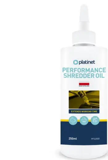 Vaj mirëmbajtës për shredder Platinet Shredder Oil, 250 ml, transparent