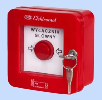 Buton alarmi zjarri Elektromet WGZ-2s, manual, i kuq