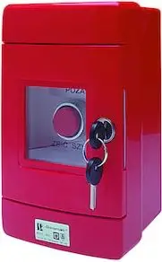 Buton dalje Spamel SP22-WC-22/OBC/A, 2NC 2NO, IP55, i kuq
