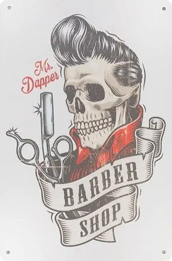 Plaketë dekorative Mr Dapper B023, metal, 20x30.5cm, shumëngjyrëshe