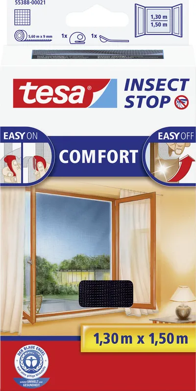 Rrjetë për mushkonja Tesa Comfort 1.30x1.50m, për dritare - 1