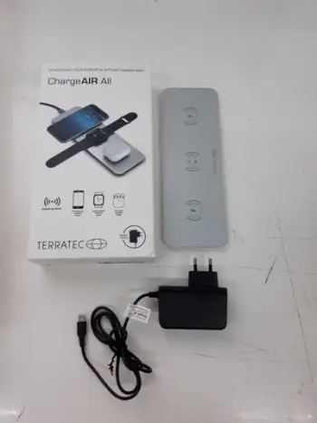 Karikues wireless Terratec ChargeAIR All, universal, USB Type C, ngjyrë alumini