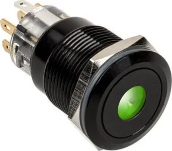 Buton antivandal DimasTech Blackline Dot, 19mm, RGB, i zi - 2
