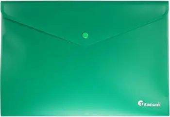 Fascikë dokumentesh Titanum Horizontal A4, plastike, jeshile