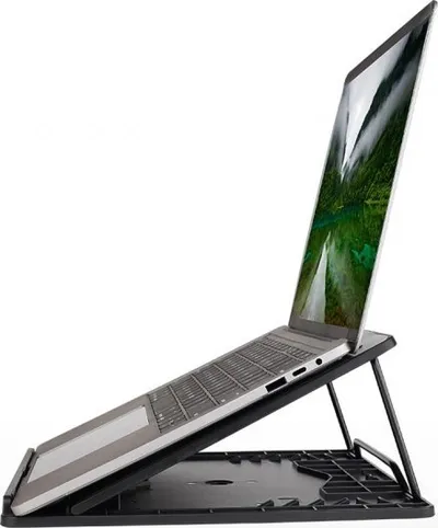 Stativ për laptop Art P14, ABS dhe çelik, lartësi e rregullueshme, gri - 2