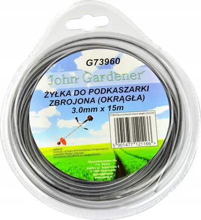 Linjë për trimer GEKO, 3.0mm, 15m, profil i rrumbullakët - 3