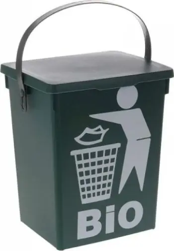 Kosh komposti pa markë, 5L, plastik, i gjelbër