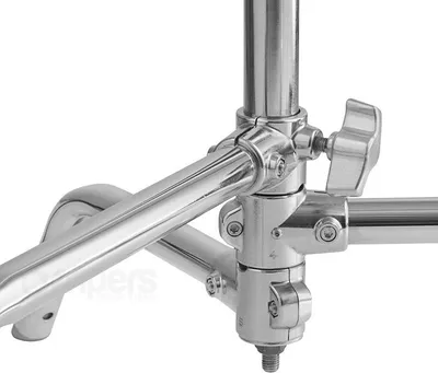 Stativ ndriçimi CK3 C-Stand me krah, metal, deri 10 kg, i argjendtë - 2