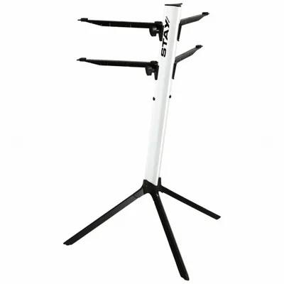 Stativ tastiere STAY Slim Two Tier, për 2 tastiera, i bardhë - 1