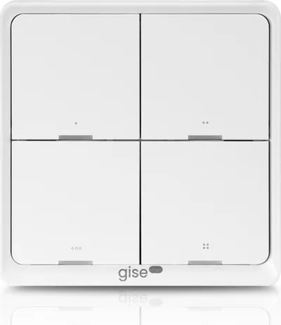 Buton inteligjent skenash Gise GSBT ZB, Zigbee Tuya, i bardhë - 1