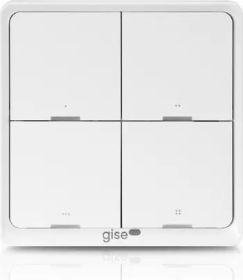 Buton inteligjent skenash Gise GSBT ZB, Zigbee Tuya, i bardhë