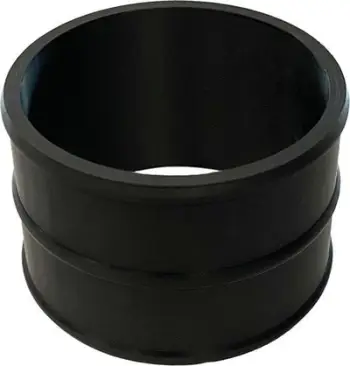 Adaptues plastik për thithje ajri, 76mm, i zi