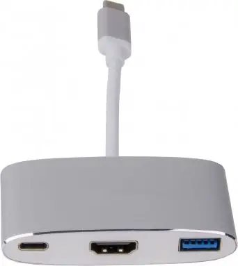 Përshatës USB C LMP USBC HDMI 4K, HDMI 4K, USB 3.0, i hirtë